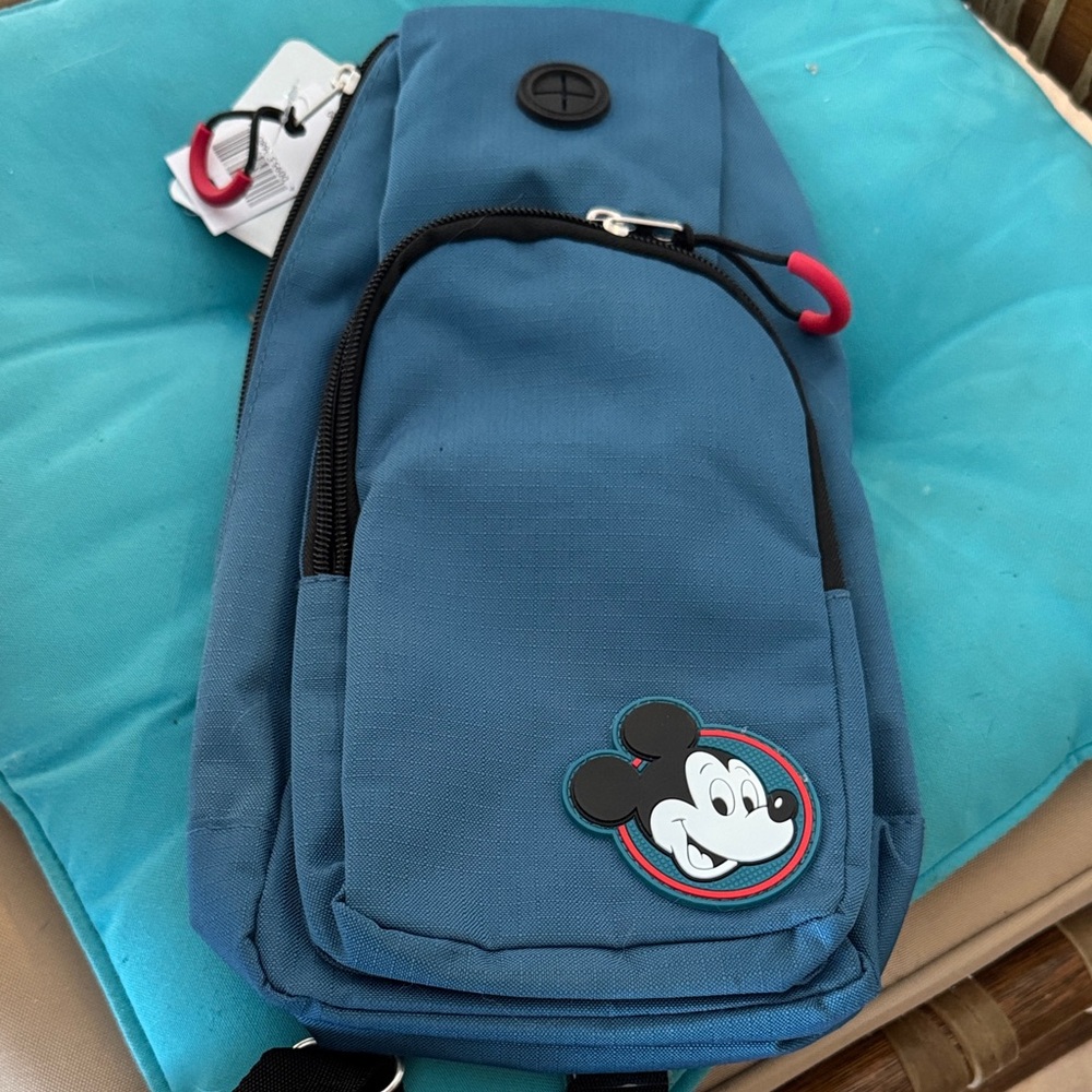 Disney Blue Crossbody Bag with Mickey Mouse Design